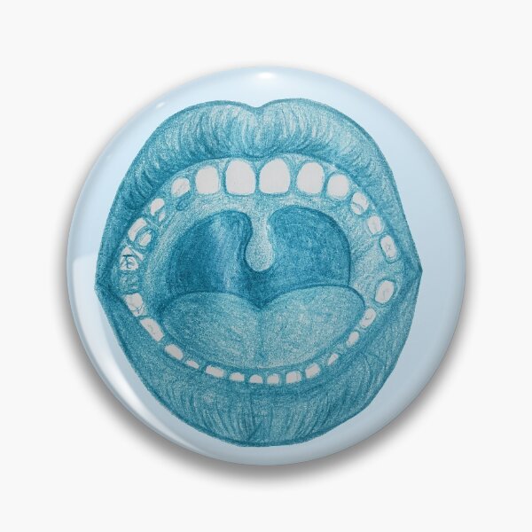 Item preview, Blue open mouth designed and sold by Newton Gallacher.