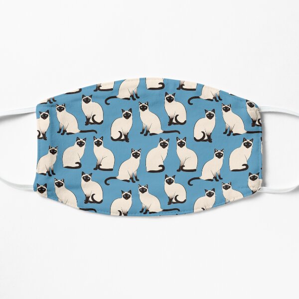 Siamese Cats sparse on blue Mask