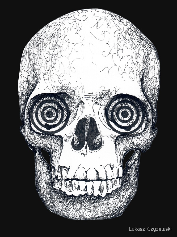 black and white skull shirt