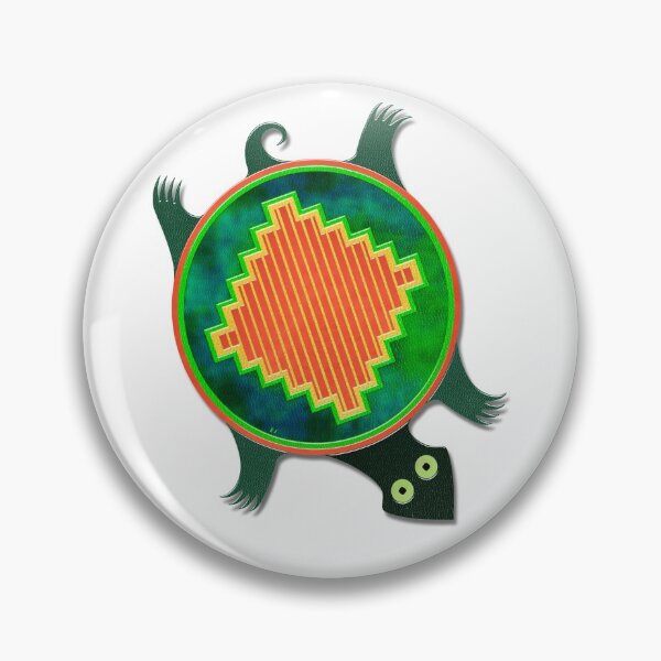 Item preview, Native American Folk Art Turtle designed and sold by bohemianbound.