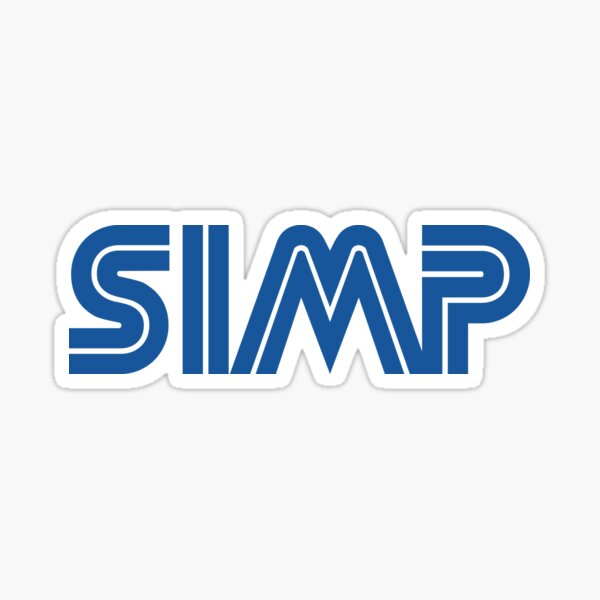 "SEGA SIMP Logo" Sticker by Blaisinchaze | Redbubble