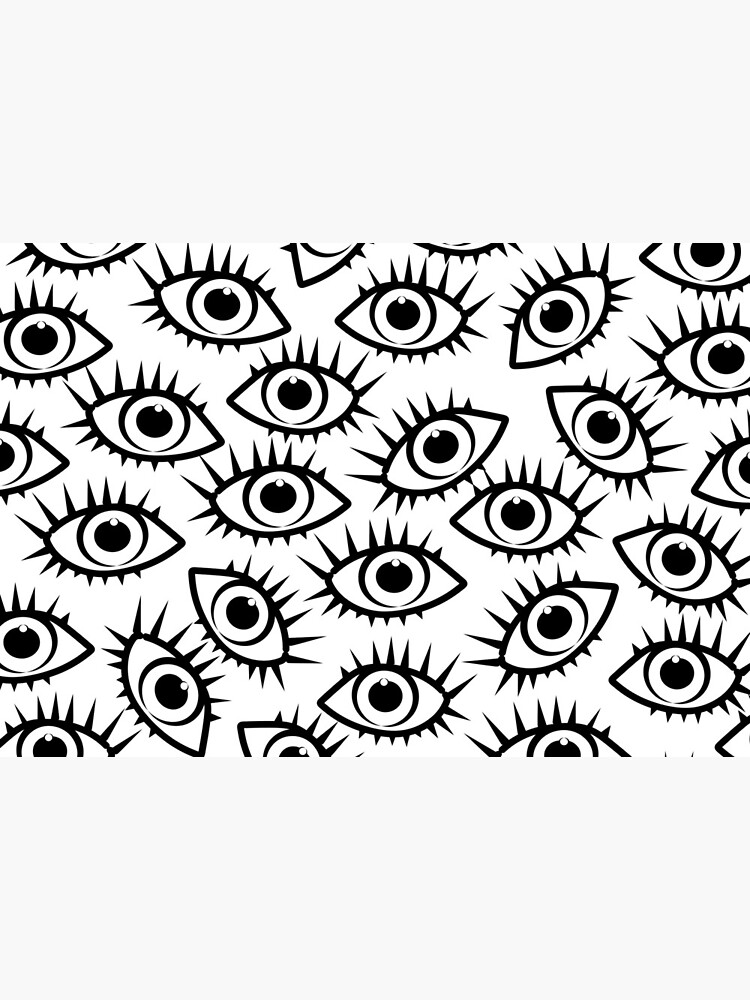 Eye Ball Pattern in Black and White by RootSquare