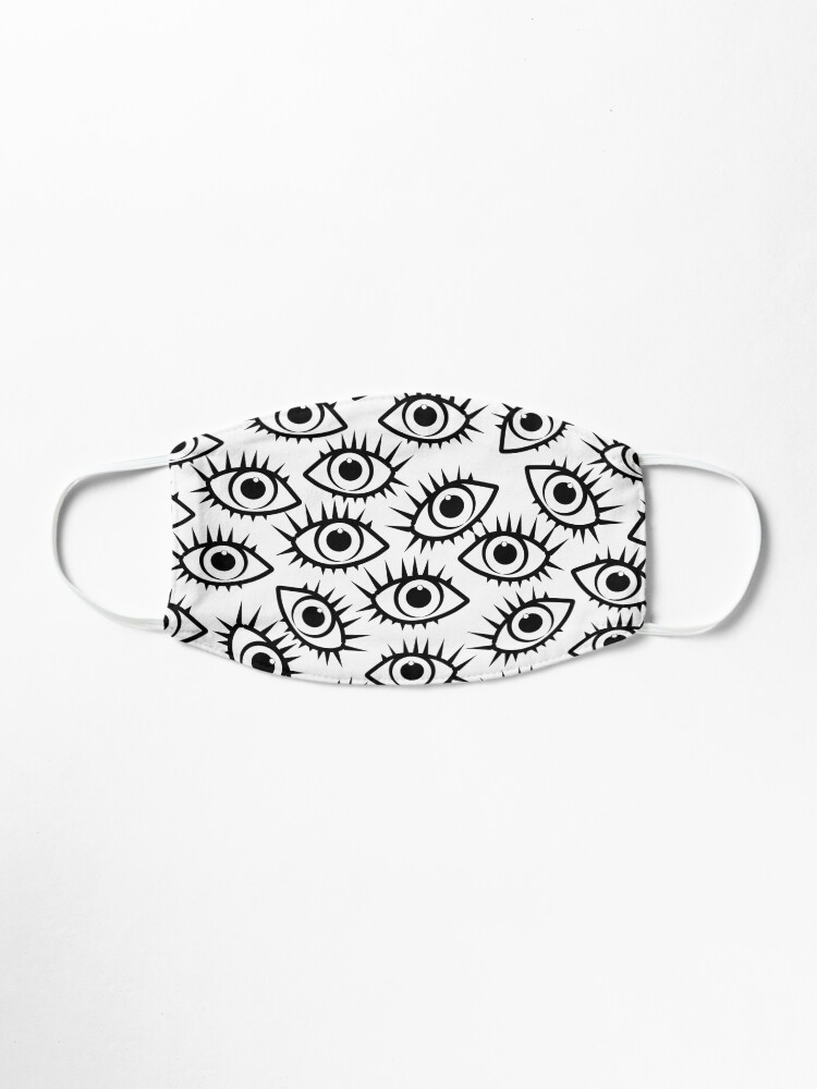 Alternate view of Eye Ball Pattern in Black and White Mask