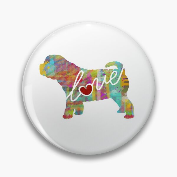 Item preview, Sharpei Love - A Bright and Colorful Watercolor Style Gift designed and sold by traciwithani.