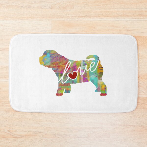 Item preview, Sharpei Love - A Bright and Colorful Watercolor Style Gift designed and sold by traciwithani.