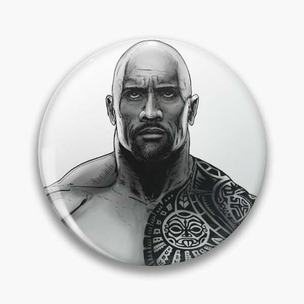 Item preview, Dwayne Johnson tattoo designed and sold by InkFish Art.