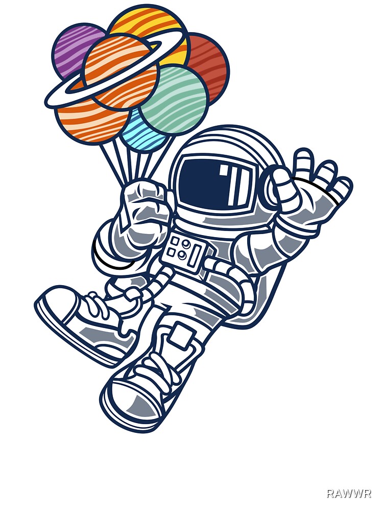 Baby Crew Neck Long-Sleeve Solid Color Onesie Astronaut in Space Keeping Red Heart Balloon Crawling Clothes Baby Crew Neck Long-Sleeve Solid Color Onesie Astronaut in Space Keeping Red Heart Balloon Crawling Clothes