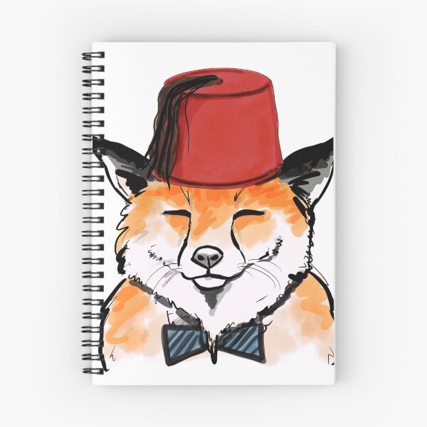 Aperçu de l'œuvre Foxy Fez créée et vendue par KitCatCards.