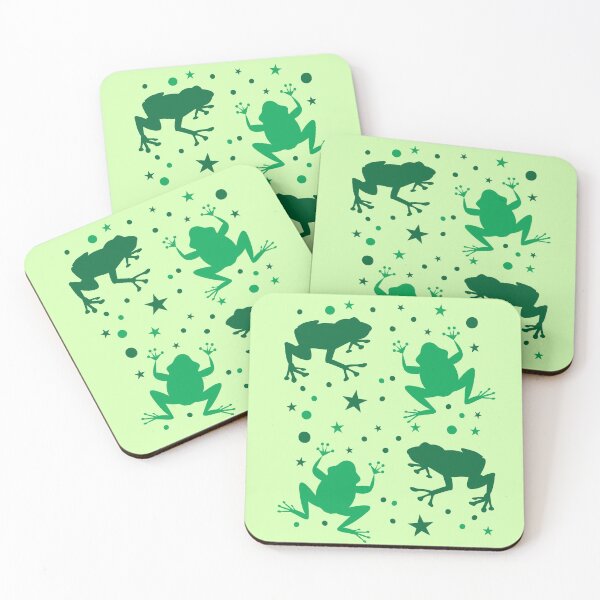 Item preview, green frog pattern designed and sold by jazzydevil.