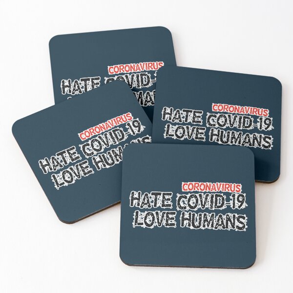 Item preview, HATE COVID-19 (coronavirus) LOVE HUMANS designed and sold by akaiawa.