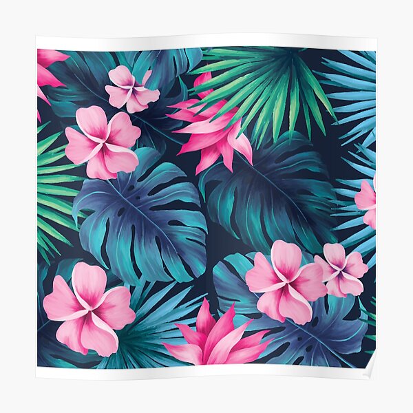Tropical Floral Poster