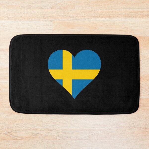Item preview, Sweden Swedish heart flag flag Stockholm designed and sold by GeogDesigns.