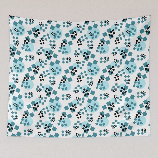 Artikelvorschau, White and Blue Minimalism Print entworfen und verkauft von Sharon Schwalbe.