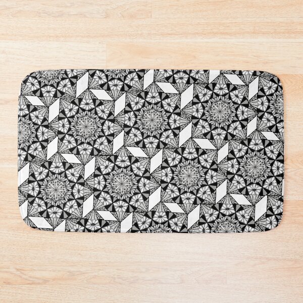 Item preview, White Daisy Ring Mandala Pattern designed and sold by Zilpa’s Prints.