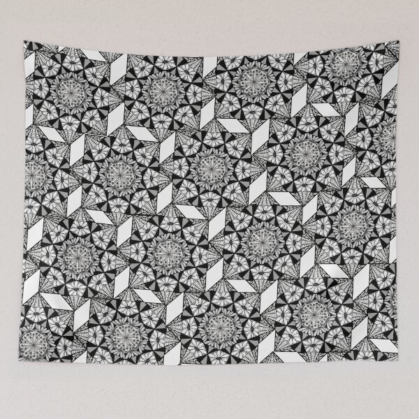 Item preview, White Daisy Ring Mandala Pattern designed and sold by Zilpa’s Prints.