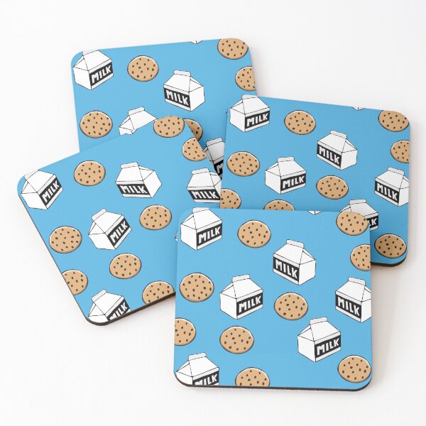 Item preview, milk and cookies - blue designed and sold by littlearrow.