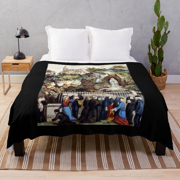 Item preview, Pilgrims at the Shrine of Our Lady of Lourdes - 1856 designed and sold by CrankyOldDude.