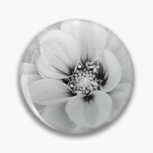 Item preview, Dahlia Macro in Black and White No. 4690 designed and sold by Sherry Hallemeier.