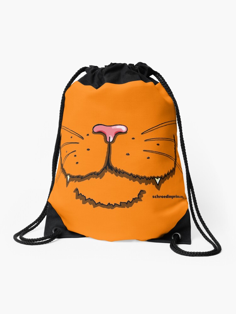 Thumbnail 1 von 3, Turnbeutel, Nosy Cat in Orange designt und verkauft von Boxcats.