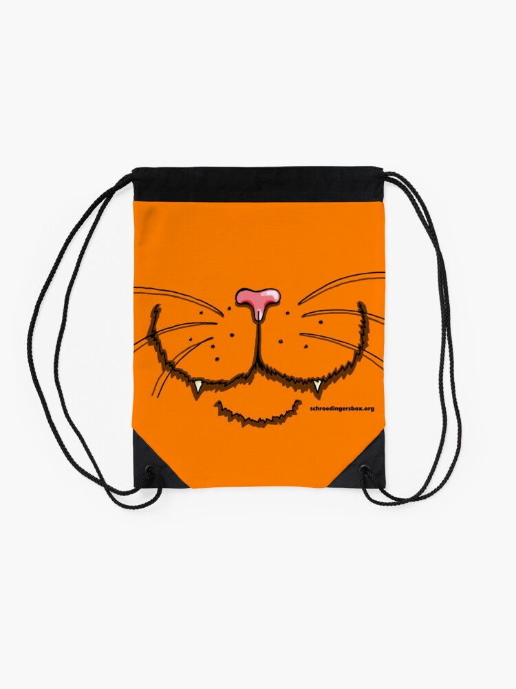 Thumbnail 2 von 3, Turnbeutel, Nosy Cat in Orange designt und verkauft von Boxcats.