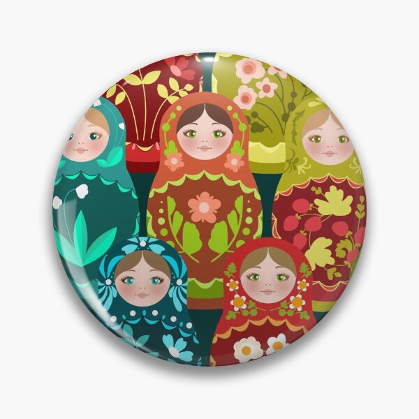 Item preview, Matryoshka Doll Pattern designed and sold by Bethany Gustafson.