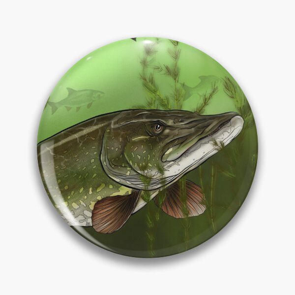 Item preview, Pike and roach designed and sold by InkFish Art.