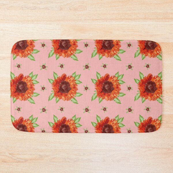 Item preview, Oriental Poppy Pattern (Living Coral Background) designed and sold by Colette van der Wal.
