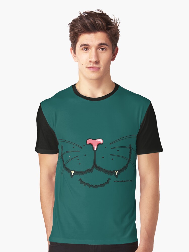 Thumbnail 1 von 5, Grafik T-Shirt, Nosy Cat (British Shorthair) designt und verkauft von Boxcats.