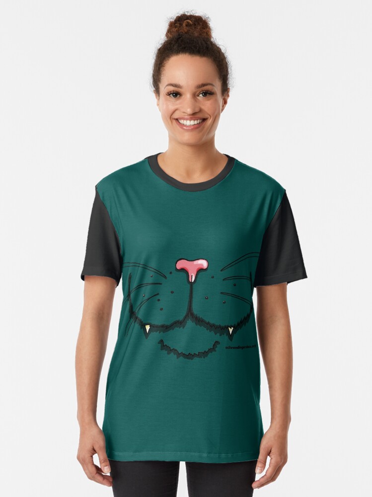 Thumbnail 2 von 5, Grafik T-Shirt, Nosy Cat (British Shorthair) designt und verkauft von Boxcats.