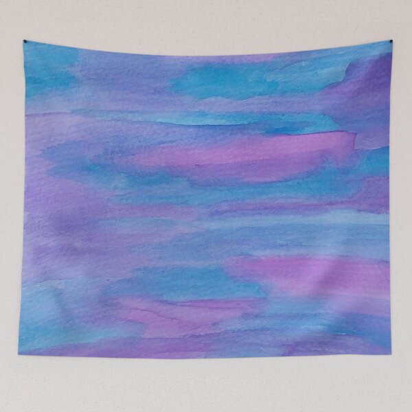 Item preview, Summer Twilight Blue and Purple Abstract designed and sold by DanielleGensler.