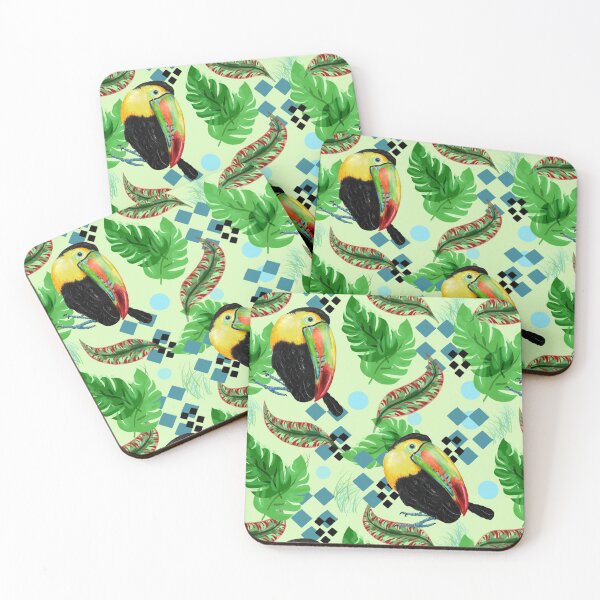 Item preview, Tropical Toucan in Lime designed and sold by Sharon Schwalbe.