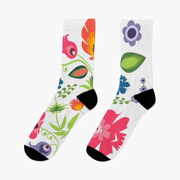 Item preview, Polish Folk Flowers on White designed and sold by Bethany Gustafson.
