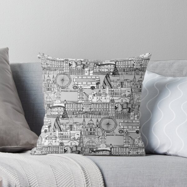 Item preview, London toile black white designed and sold by scrummy.