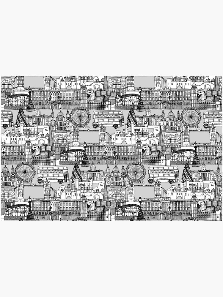 London toile black white by scrummy