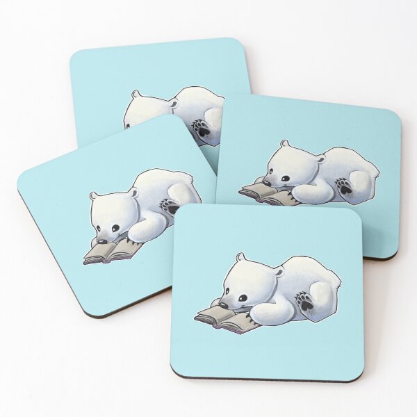 Item preview, Reading polar bear  designed and sold by ArtOfBianca.
