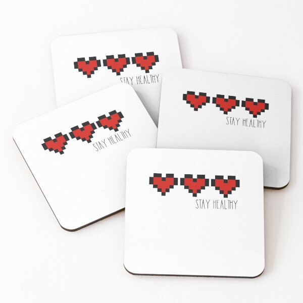 Item preview, Stay healthy - Hearts designed and sold by Grace Dorman.