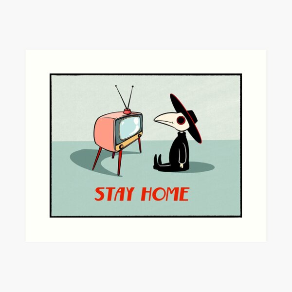 Item preview, Plague Doctors says stay home! designed and sold by Holly Pierson.