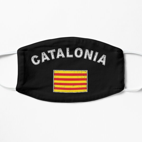 Catalogne Drapeau catalan drapeau Barcelone Masque sans plis