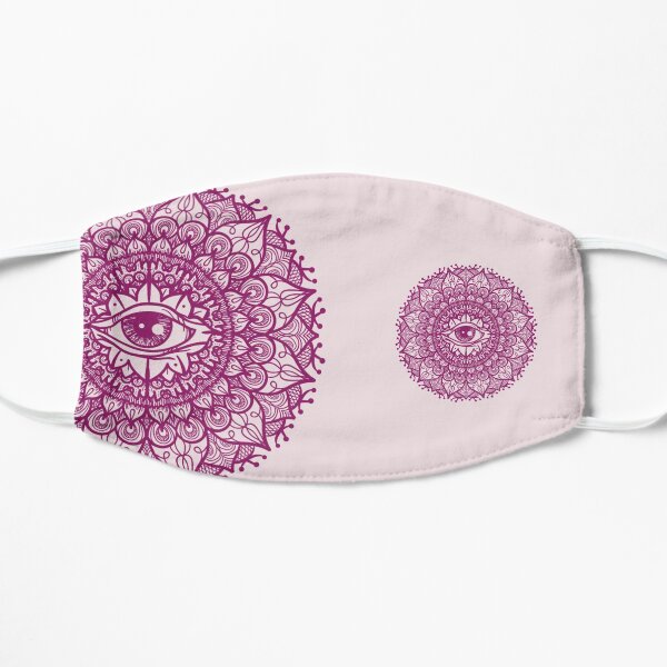 Mandala Seeing Eye Flower Mask dpnk/ppnk Flat Mask