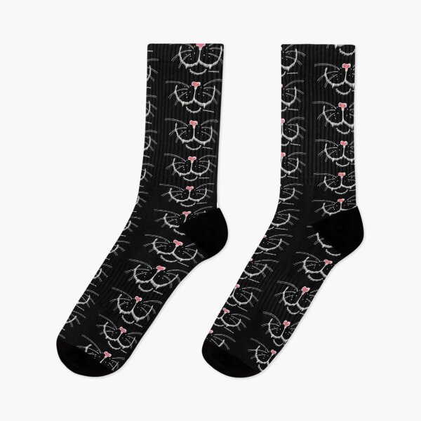 Item preview, Nosy Cat on black designed and sold by Schrödingers Box.