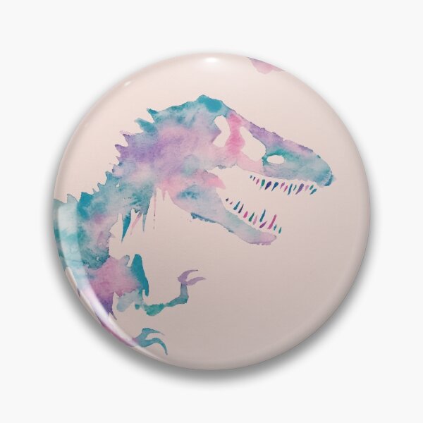 Cool Watercolors Jurassic Pin