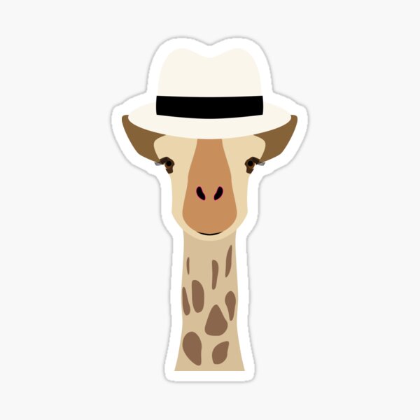 NDVH Giraffe Wearing a Fedora Sticker