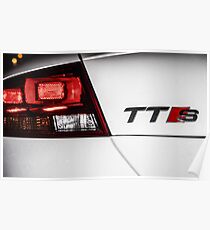 Audi TTS Rear Emblem Poster