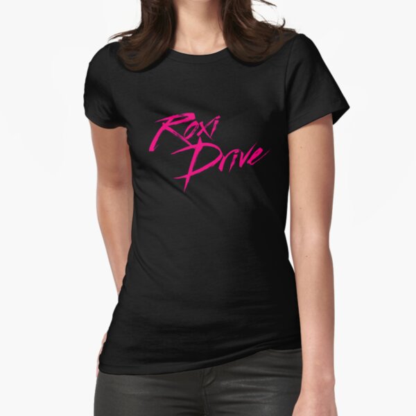 Roxi Drive Logo - Pink Fitted T-Shirt