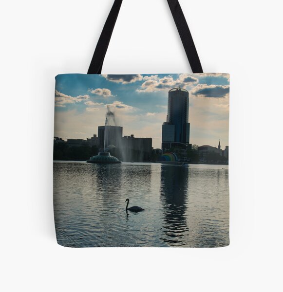 Sunset at the Lake All Over Print Tote Bag