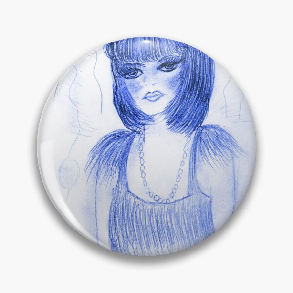 Item preview, Blue Party Girl Flapper designed and sold by blayzeink.