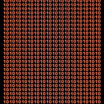 Artwork thumbnail, programme binary code 1 and 0 data for coding by thehafdesigner