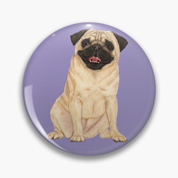 Item preview, Cute sitting pug dog designed and sold by Mehu.