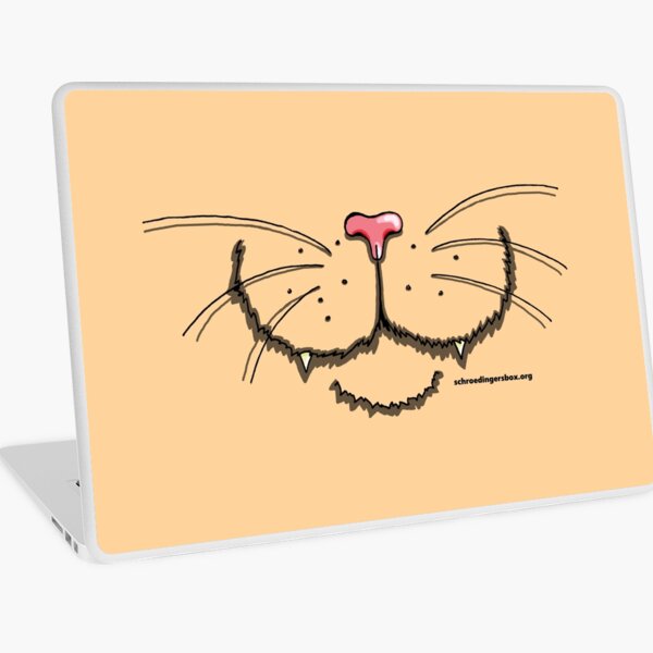Nosy Cat in cream Laptop Skin