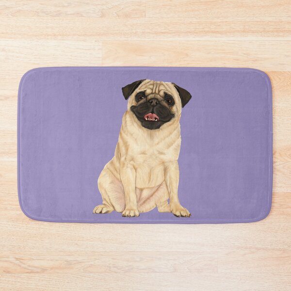 Item preview, Cute sitting pug dog designed and sold by Mehu.